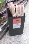 [Photo of mislabelled baguettes]